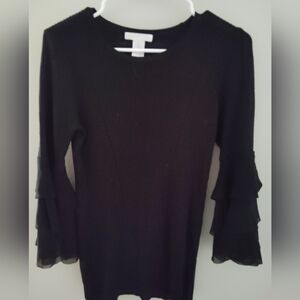 🦋Design History Elegant Black Sweater
